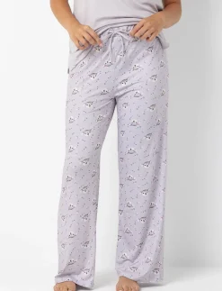 Wide-leg Printed PJ pants
