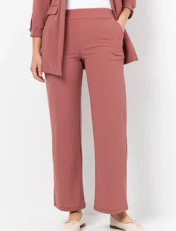 Wide-leg Scuba Trousers