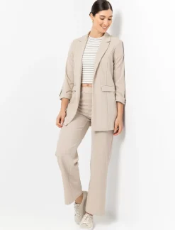 Wide-leg Scuba Trousers