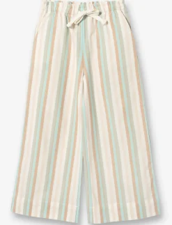 Wide-leg Striped Trousers