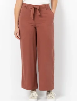 Wide-leg Trousers with Tie Waist
