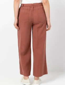 Wide-leg Trousers with Tie Waist
