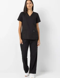 Wide-leg Uniform Pants