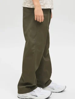 Wide-leg Worker Pants