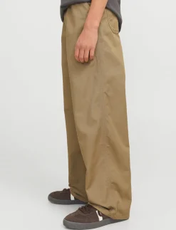 Wide-leg Worker Pants
