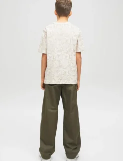Wide-leg Worker Pants