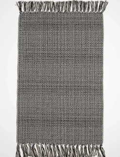 Woven Rug with Fringes