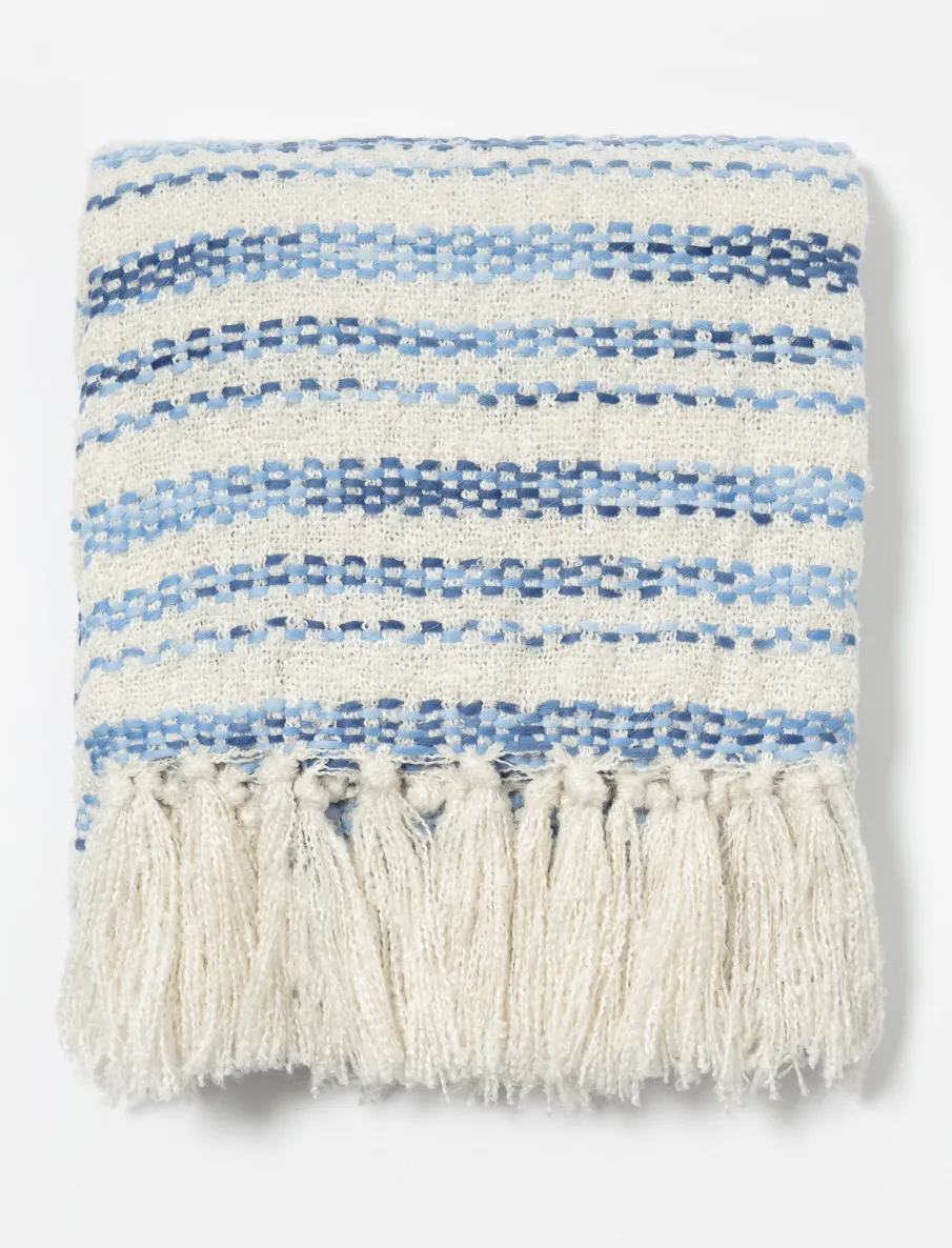 Woven Throw with Fringe