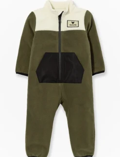 Zip-up Fleece Romper