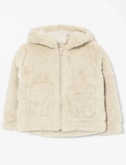 Zip-up Hooded Jacket with Ears - Little Girl